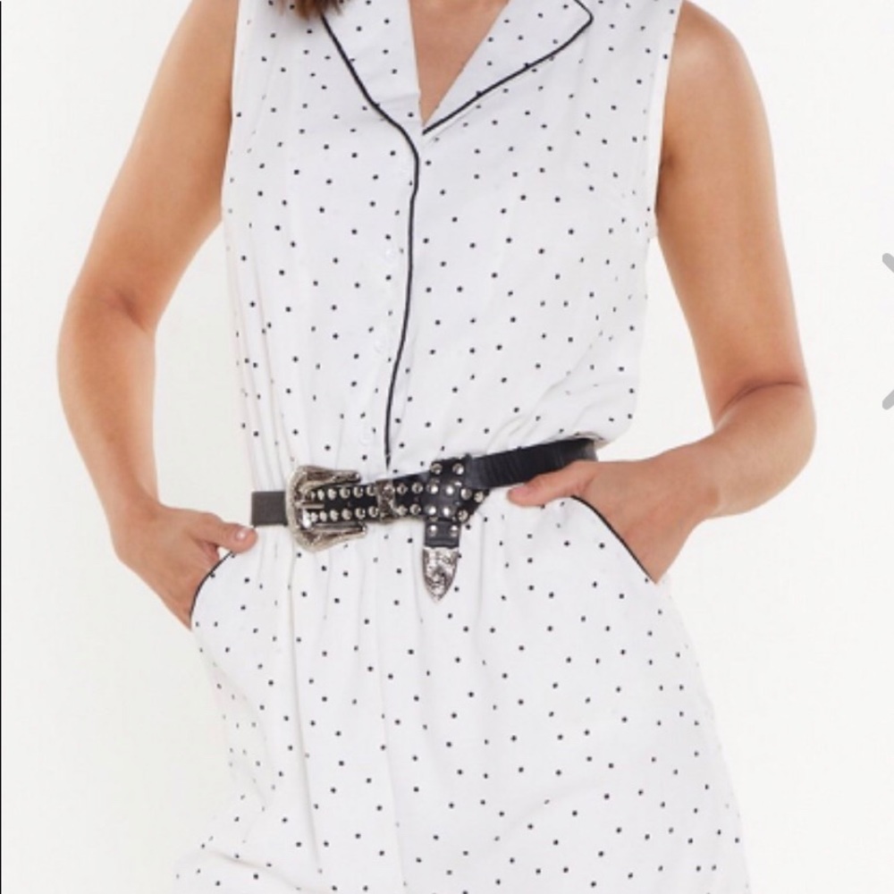 Polka dot romper